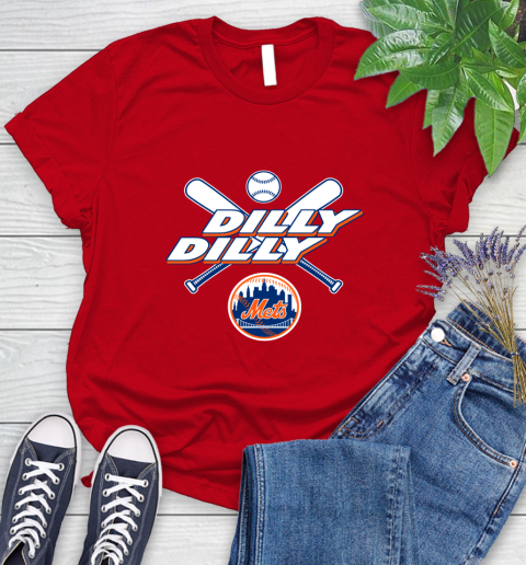 MLB New York Mets Dilly Dilly Baseball Sports Women's T-Shirt 9
