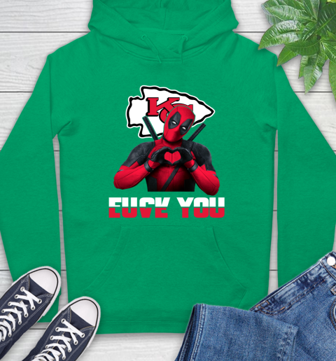 NHL Kansas City Chiefs Deadpool Love You Fuck You Football Sports Hoodie 8