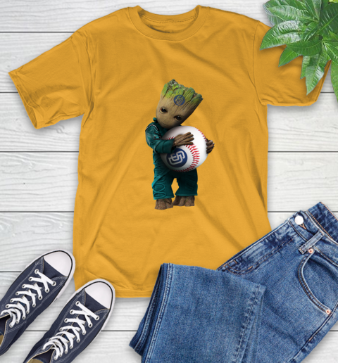 MLB Groot Guardians Of The Galaxy Baseball Sports San Diego Padres T-Shirt 3