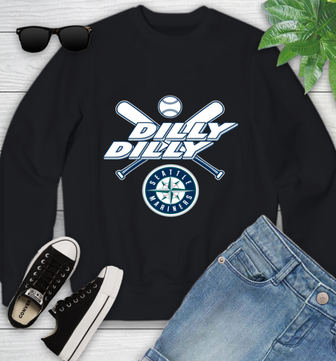 MLB Seattle Mariners Dilly Dilly Baseball Sports Youth Sweatshirt 2