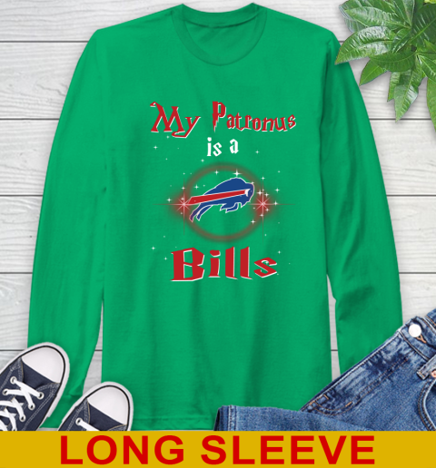 NFL Football Harry Potter My Patronus Is A Buffalo Bills Long Sleeve T-Shirt 8