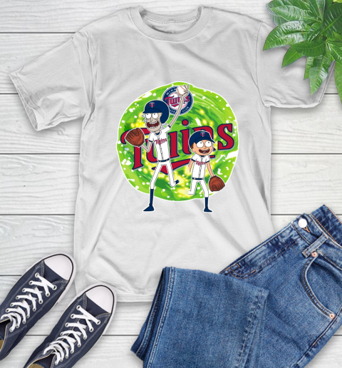MLB Minnesota Twins Rick And Morty Baseball Sports T-Shirt