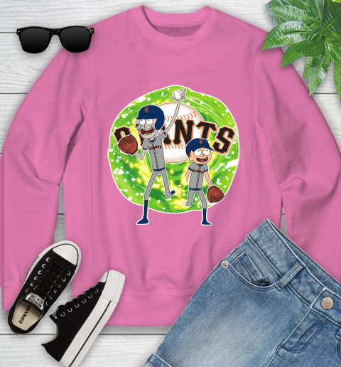 MLB San Francisco Giants Rick And Morty Baseball Sports Youth Sweatshirt 7