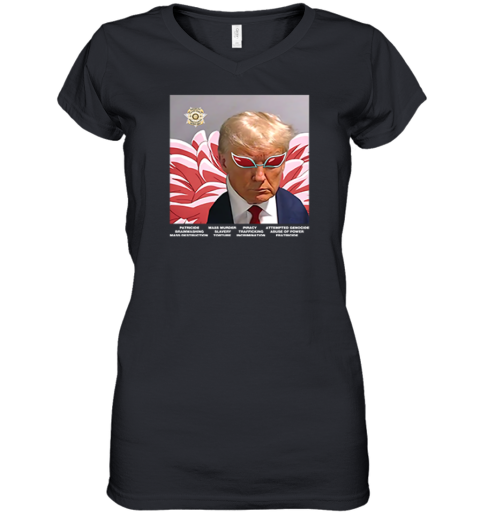 Trump Villain Parody Premium Women's V-Neck T-Shirt