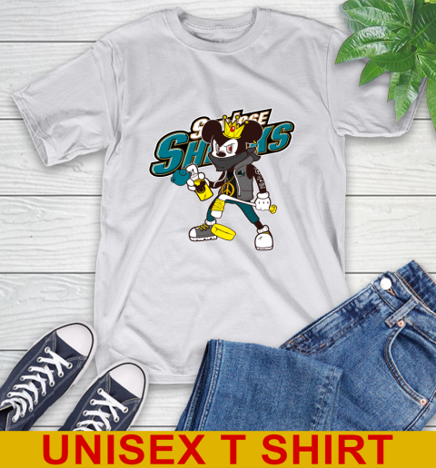 San Jose Sharks NHL Hockey Mickey Peace Sign Sports T-Shirt 12