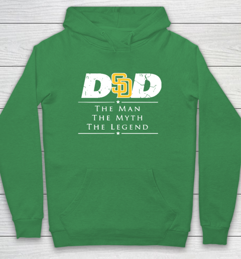 San Diego Padres MLB Baseball Dad The Man The Myth The Legend Hoodie 5