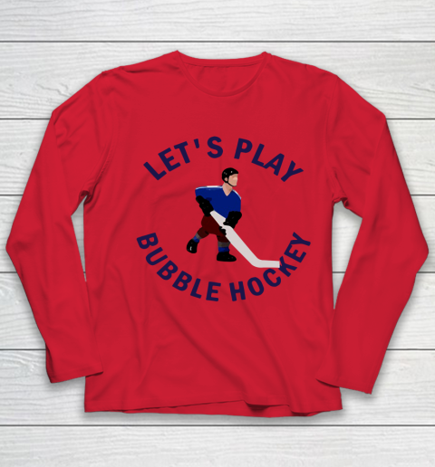 Bubble Hockey Let's Play Youth Long Sleeve - Image 8