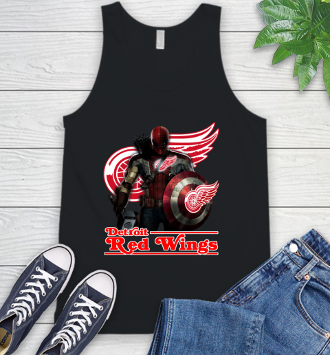 Detroit Red Wings Women's Racerback Hockey Tank - XS / Red / Polyester