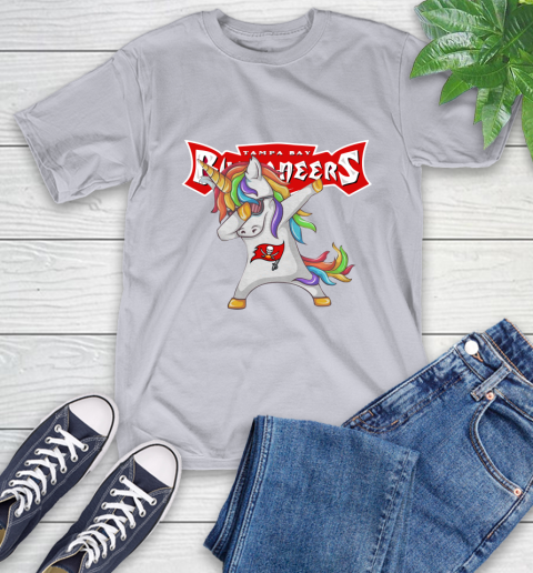 Tampa Bay Buccaneers NFL Football Funny Unicorn Dabbing Sports T-Shirt 18