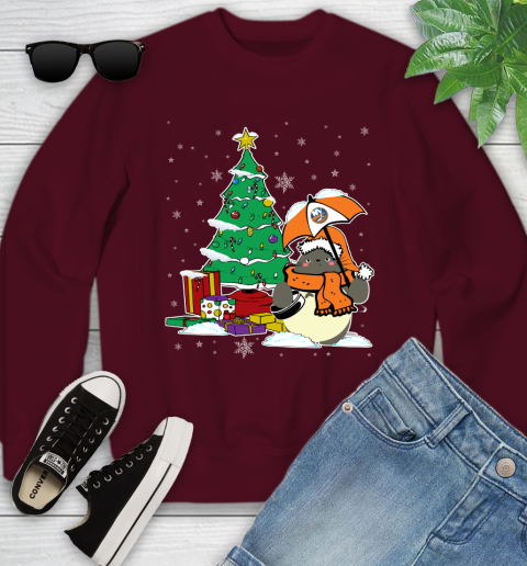 New York Islanders NHL Hockey Cute Tonari No Totoro Christmas Sports Youth Sweatshirt 4