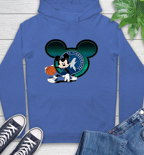 NBA Minnesota Timberwolves Mickey Mouse Disney Basketball Hoodie 9