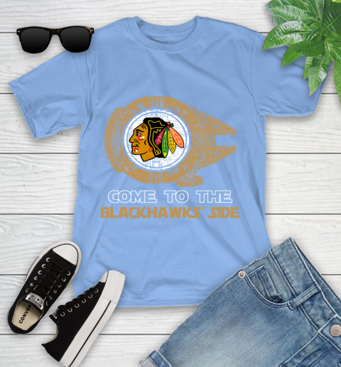 NHL Come To The Chicago Blackhawks Wars Hockey Sports Youth T-Shirt 15