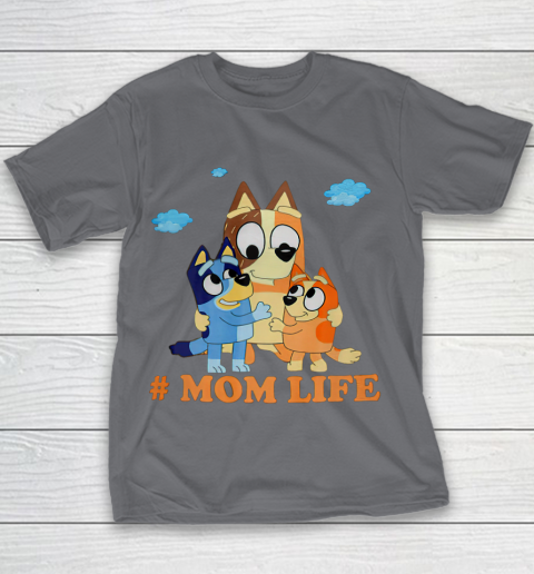 I Love Mom Blueys Love Parents Day #Momlife Youth T-Shirt 5