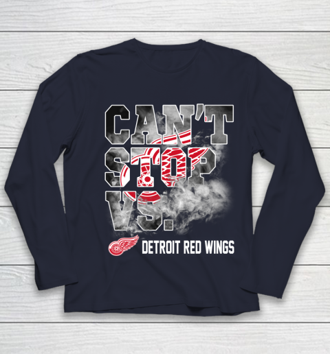 NHL Detroit Red Wings Hockey Can't Stop Vs Youth Long Sleeve 2