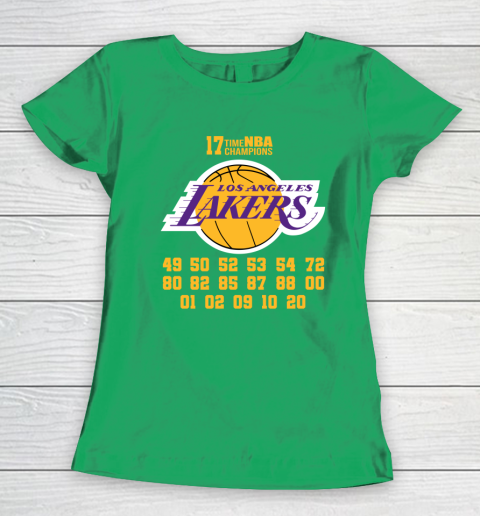 Los Angeles Lakers Finals Champions 17 Time Nba Champions Women's T-Shirt 5