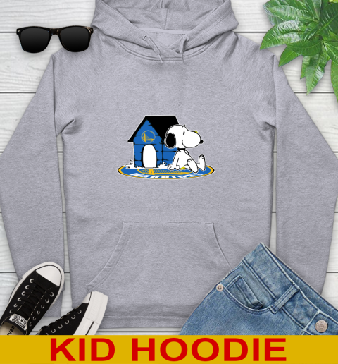 NBA Basketball Golden State Warriors Snoopy The Peanuts Movie Shirt Youth Hoodie 6