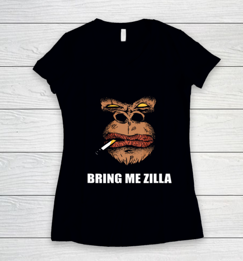 Team Kong Bring Me Zilla Women's V-Neck T-Shirt