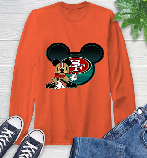 NFL San Francisco 49ers Mickey Mouse Disney Football T Shirt Long Sleeve T-Shirt 5