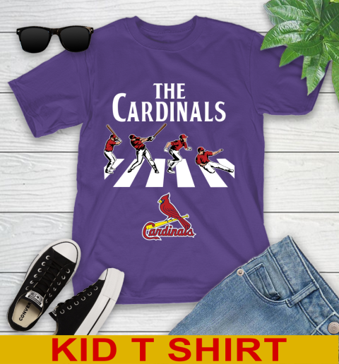 MLB Baseball St.Louis Cardinals The Beatles Rock Band Shirt Youth T-Shirt 3