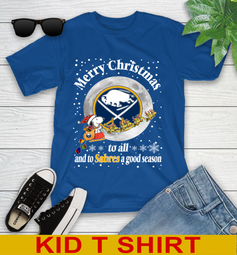 Buffalo Sabres Merry Christmas To All And To Sabres A Good Season NHL Hockey Sports Youth T-Shirt 10