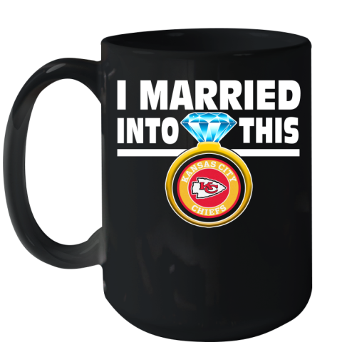 Kansas City Chiefs NFL Football I Married Into This My Team Sports Ceramic Mug 15oz