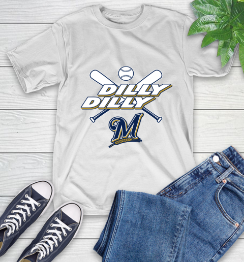 MLB Milwaukee Brewers Dilly Dilly Baseball Sports T-Shirt