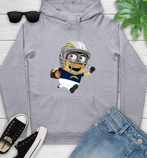 NFL San Diego Chargers Minions Disney Football Sports Youth Hoodie 6