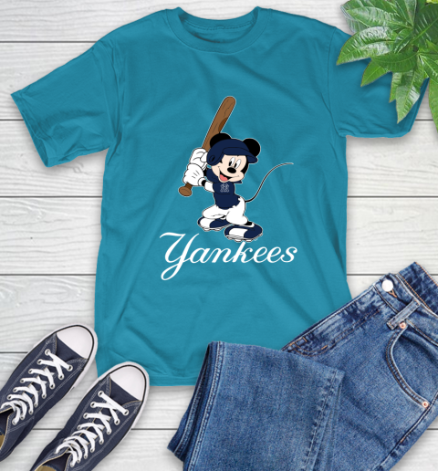 MLB Baseball New York Yankees Cheerful Mickey Mouse Shirt T-Shirt 9