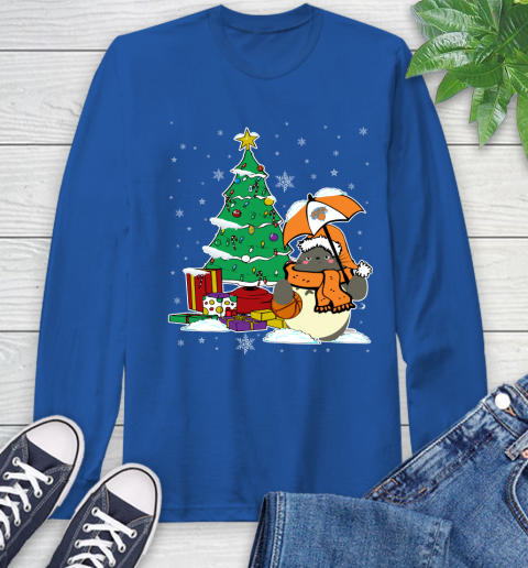 New York Knicks NBA Basketball Cute Tonari No Totoro Christmas Sports Long Sleeve T-Shirt 10