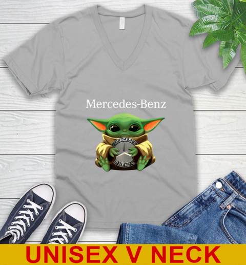Star Wars Baby Yoda Hugs Mercedes Car Shirt 49
