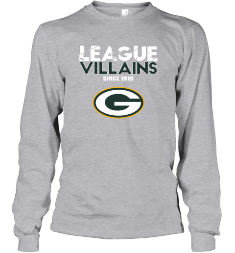 League Villains Since 1919 Green Bay Packers Youth Long Sleeve - Rookbrand