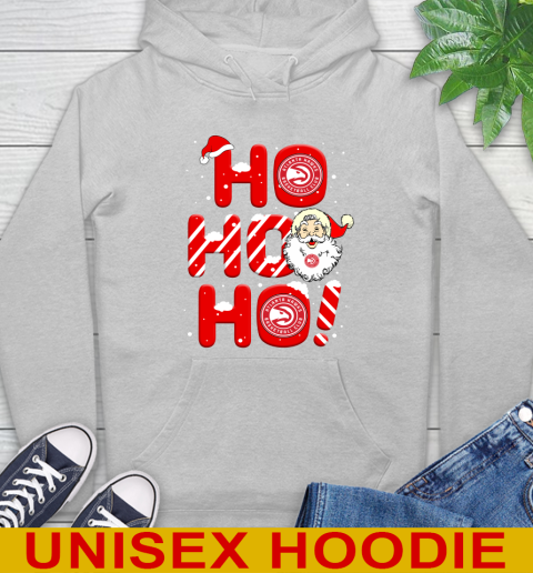 Atlanta Hawks NBA Basketball Ho Ho Ho Santa Claus Merry Christmas Shirt Hoodie 6