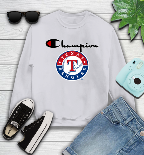 MLB Baseball Texas Rangers Champion Shirt Youth Sweatshirt 2