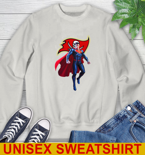NFL Superman DC Sports Football Tampa Bay Buccaneers Sweatshirt 12