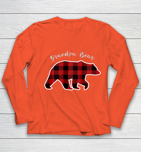 GRANDPA BEAR Men Red Plaid Christmas Pajama Family Gift Youth Long Sleeve 3
