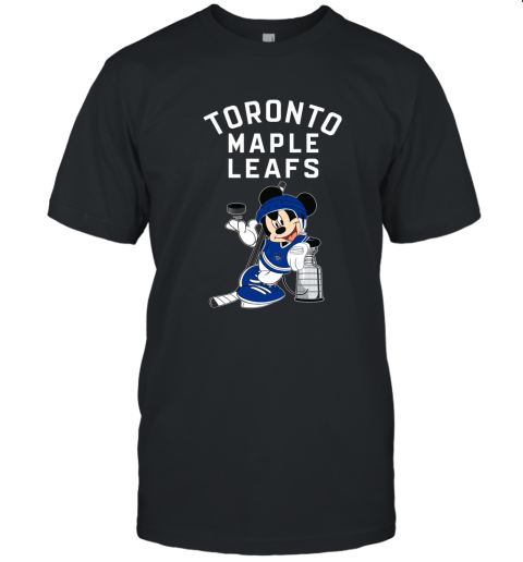 Mickey Toronto Maple Leafs With The Stanley Cup Hockey NHL Unisex Jersey Tee