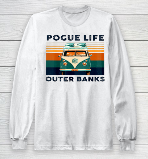 Pogue Life Outer Banks Retro Vintage Long Sleeve T-Shirt