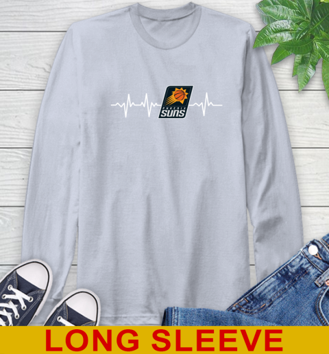 Phoenix Suns NBA Basketball Heart Beat Shirt Long Sleeve T-Shirt 6