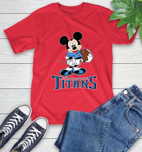 NFL Football Tennessee Titans Cheerful Mickey Mouse Shirt T-Shirt 11