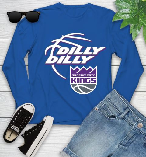NBA Sacramento Kings Dilly Dilly Basketball Sports Youth Long Sleeve 9