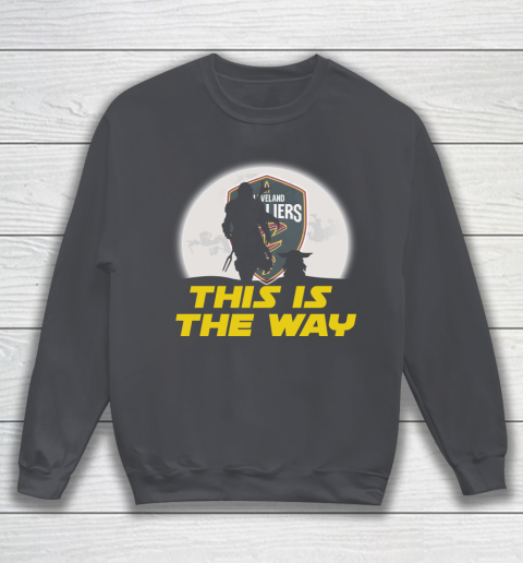 Cleveland Cavaliers NBA Basketball Star Wars Yoda And Mandalorian This Is The Way Sweatshirt 4