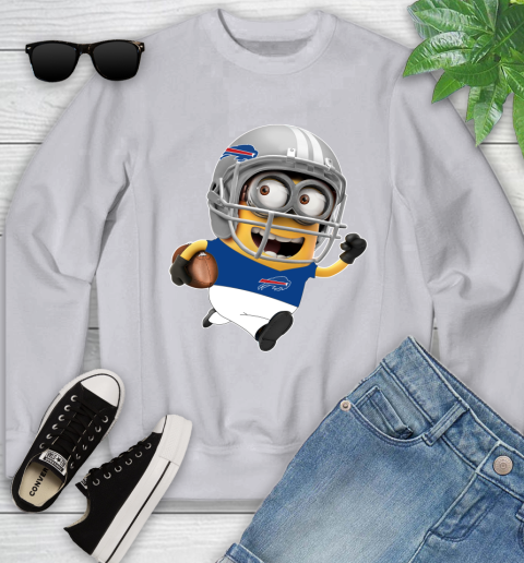 NFL Buffalo Bills Minions Disney Football Sports Youth Sweatshirt 4