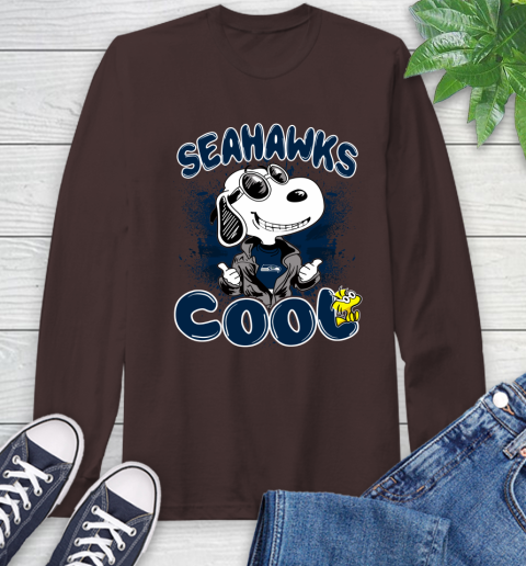 NFL Football Seattle Seahawks Cool Snoopy Shirt Long Sleeve T-Shirt 8