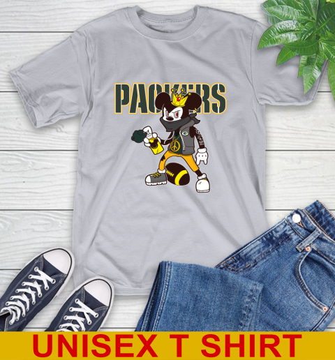 Green Bay Packers NFL Football Mickey Peace Sign Sports T-Shirt 6