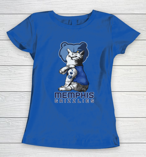 NBA Basketball My Cat Loves Memphis Grizzlies Women's T-Shirt 8
