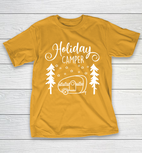 Camping T-Shirt - Happy Camping Trailer Camper Tee Camping T-Shirt - Happy Camping Trailer Camper Tee