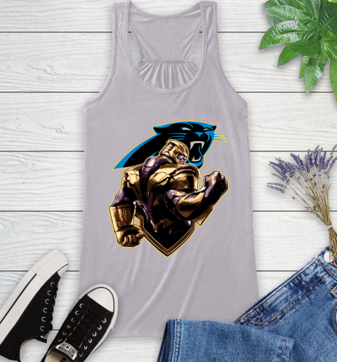NFL Thanos Avengers Endgame Football Sports Carolina Panthers Racerback Tank 5