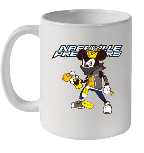 Nashville Predators NHL Hockey Mickey Peace Sign Sports Ceramic Mug 11oz