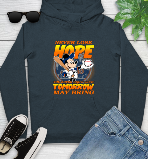 New York Mets MLB Baseball Mickey Disney Never Lose Hope Youth Hoodie 10