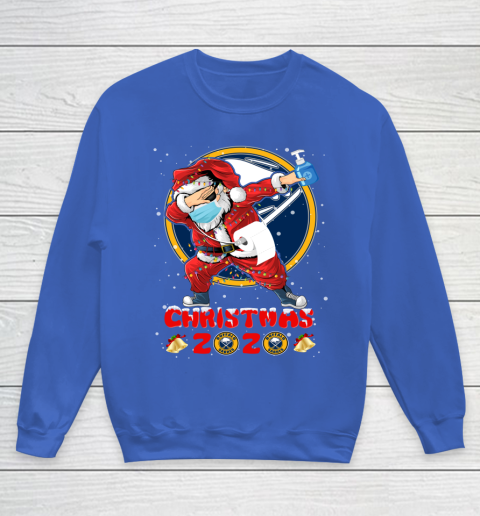 Buffalo Sabres Funny Santa Claus Dabbing Christmas 2020 NHL Youth Sweatshirt 6